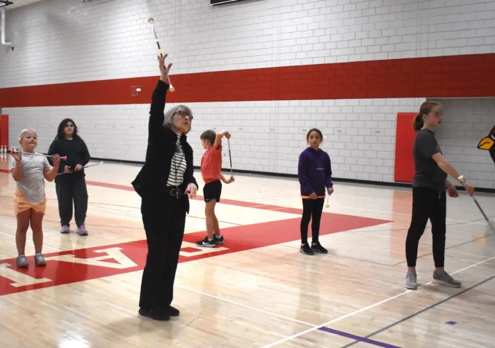 Instructor keeps art of twirling alive